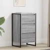 vidaXL Byråer>Sideboard med låda Grå Sonoma 42 x 36 x 75.5 cm Konstruerat trä