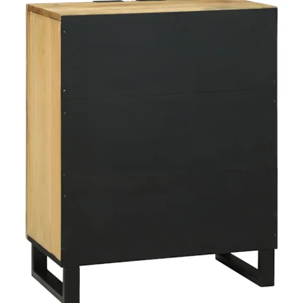 vidaXL Skåp>Sideboard Naturfärg 60 x 33,5 x 75 cm Massivt mangoträ