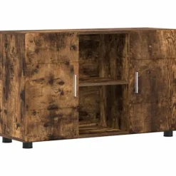 vidaXL Sideboards>Sideboard Rökt ek 88,5 x 30,5 x 55,5 cm Konstruerat trä