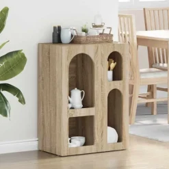 vidaXL Sideboards>Sideboard Sonoma-ek 59 x 35 x 80.5 cm Konstruerat trä