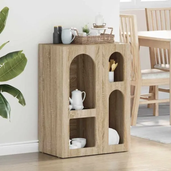 vidaXL Sideboards>Sideboard Sonoma-ek 59 x 35 x 80.5 cm Konstruerat trä