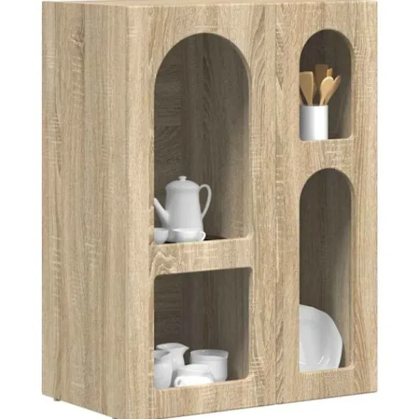 vidaXL Sideboards>Sideboard Sonoma-ek 59 x 35 x 80.5 cm Konstruerat trä