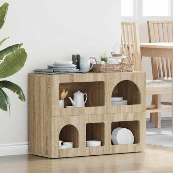 vidaXL Sideboards>Sideboard Sonoma-ek 80,5 x 35 x 59 cm Konstruerat trä