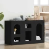 vidaXL Sideboards>Sideboard Svart 100 x 35 x 59 cm Konstruerat trä