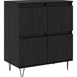 vidaXL Sideboards>Sideboard Svart Ek 60 x 35 x 70 cm
