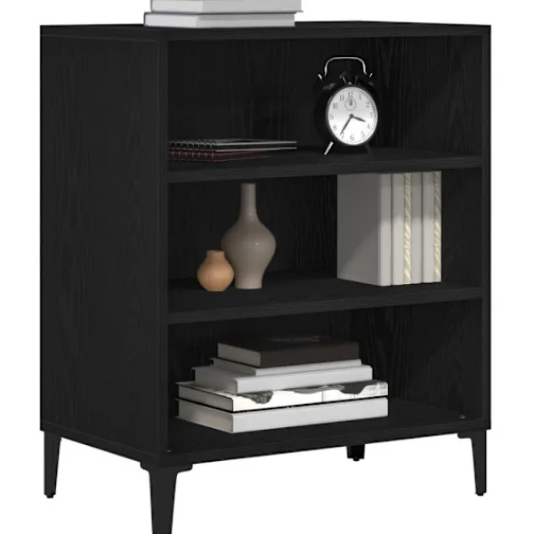 vidaXL Sideboards>Sideboard Svart Ek 57 x 35 x 70 cm Konstruerat trä