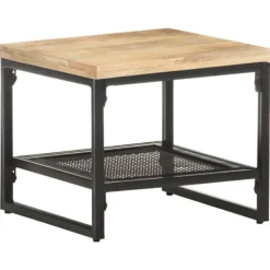 vidaXL Småbord>Sidobord 40x40x35 cm massivt mangoträ