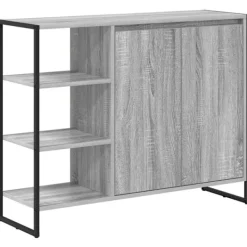vidaXL Sideboards>Sidokabinett Grå Sonoma 96.5 x 30 x 75 cm Konstruerat trä