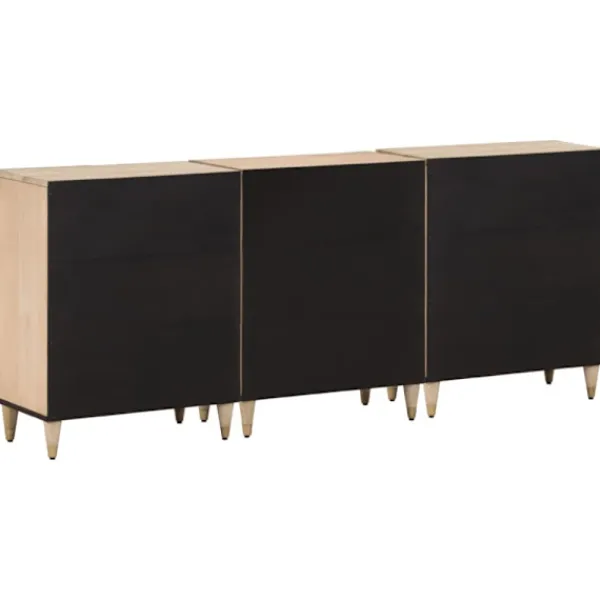 vidaXL Sideboards>Sidoskåp 3 st 60x33x75 cm massivt mangoträ