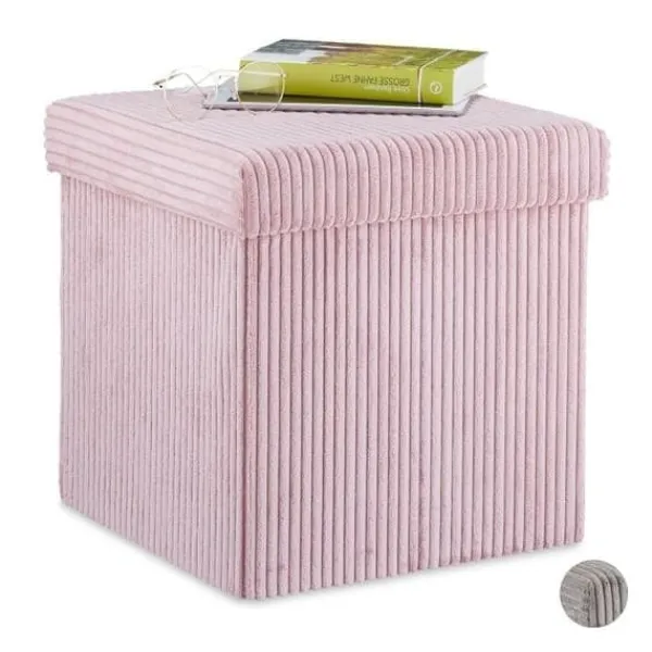 Sittpuffar>Sits Kub hopfällbar sammet