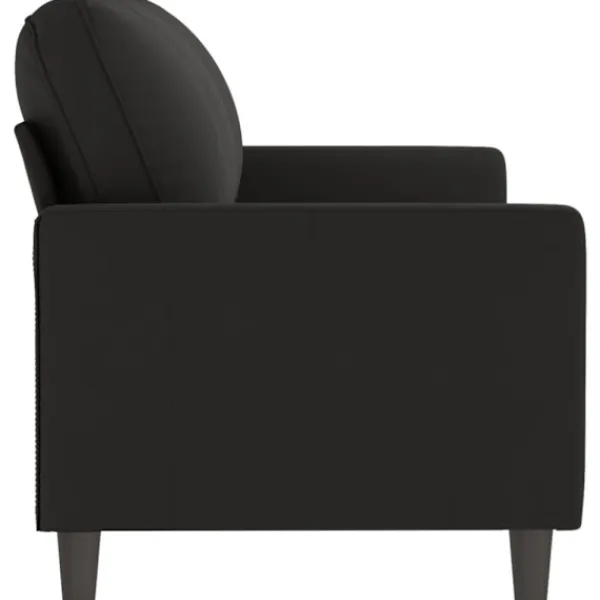 vidaXL Soffor>3-sitssoffa svart 180 cm sammet