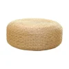 Sittpuffar>Sittdyna i japansk stil, handgjord meditationskudde, rustik tatami kontorskudde, 40 cm diameter