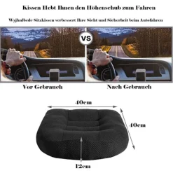 Sittpuffar>Sittdyna/förhöjningssäte bil, sittpuff/stolsdyna 40x40 kontorsstol ergonomisk ortopedisk sittdyna för matbordsstolar_MGF