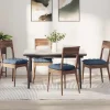 vidaXL Matgrupper>Sittkuddar 4 pcs Blå 40 x 40 x 6 cm Kordread tyg