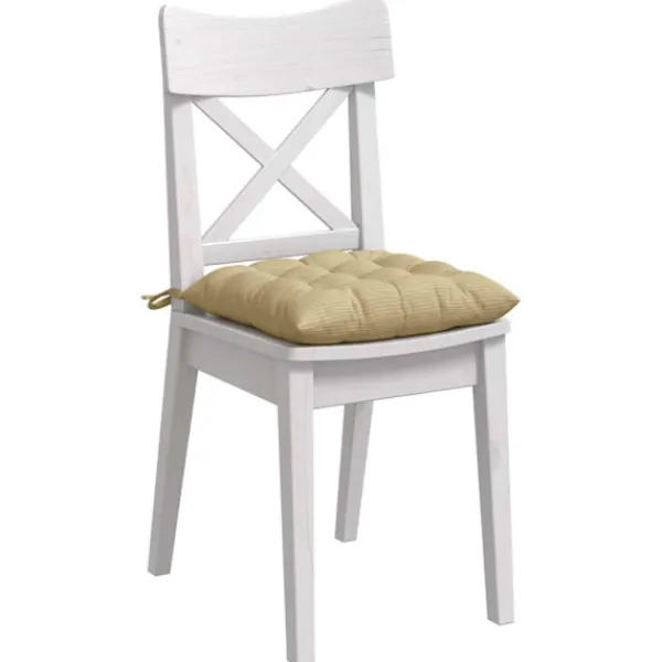 vidaXL Matgrupper>Sittkuddar 4 pcs Grågrön 40 x 40 x 6 cm Kordread tyg