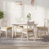 vidaXL Matgrupper>Sittkuddar 4 pcs Kräm 45 x 45 x 12 cm tyg