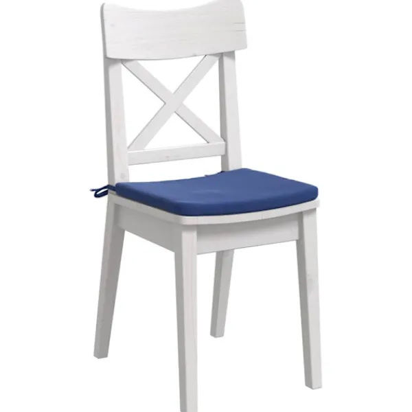 vidaXL Matgrupper>Sittkuddar 4 pcs Polisblå 40 x 40 x 3 cm Sammet