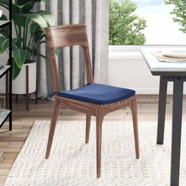 vidaXL Matgrupper>Sittkuddar 4 pcs Polisblå 40 x 40 x 3 cm Sammet