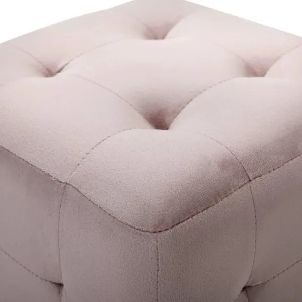 vidaXL Sittpuffar>Sittpuff 2 st rosa 30x30x30 cm sammetstyg