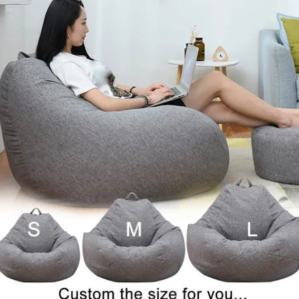 Sittsäckar>Sittpuff för vuxna, soffa, innerfodral, lat soffstol, utan fyllning.