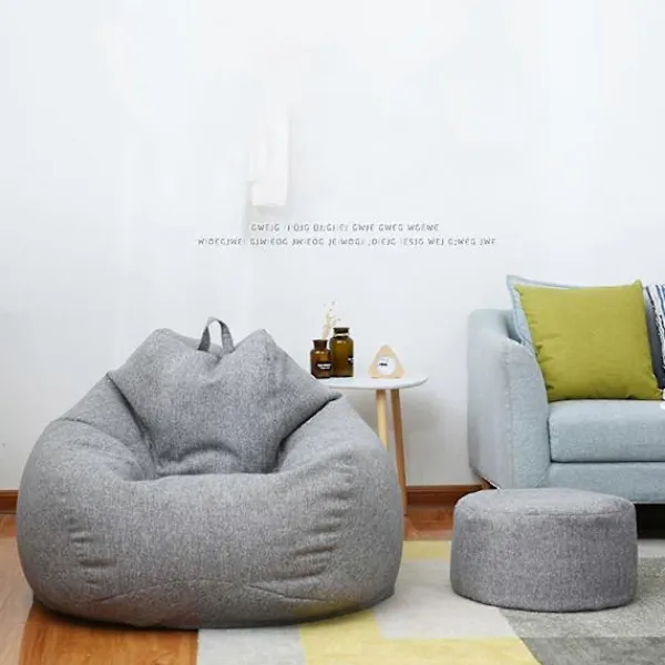 Sittsäckar>Sittsäck Stolar Soffa Överdrag, Inomhus Lazy Lounger För Vuxna Barn Ingen Fyllning - 90 x 110cm
