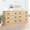 vidaXL Sideboards>Skänk 2 delar Sonoma ek konstruerat trä