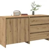 vidaXL Sideboards>Skänk 2 st artisan ek konstruerat trä
