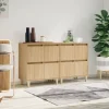 vidaXL Sideboards>Skänk 2 st sonoma ek 60x35x70 cm konstruerat trä