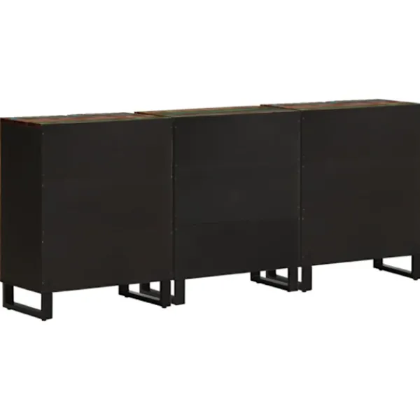 vidaXL Sideboards>Skänk 3 st 60x34x75 cm massivt akaciaträ