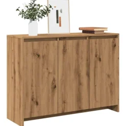 vidaXL Sideboards>Skänk artisan ek 102x33x75 cm konstruerat trä