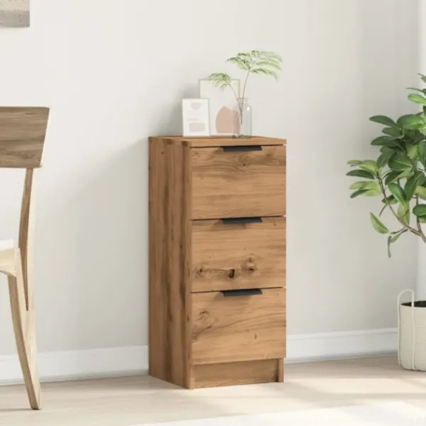 vidaXL Byråer>Skänk artisan ek 30x30x70 cm konstruerat trä