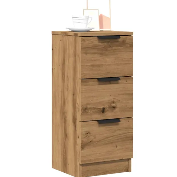 vidaXL Byråer>Skänk artisan ek 30x30x70 cm konstruerat trä