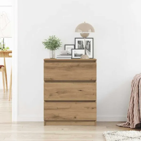 vidaXL Byråer>Skänk artisan ek 60x35x76 cm konstruerat trä