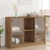 vidaXL Sideboards>Skänk artisian ek 102x37x75,5 cm konstruerat trä