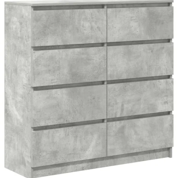 vidaXL Byråer>Skänk betong grå 100x35x99 cm konstruerat trä