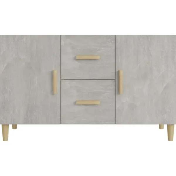 vidaXL Skåp>Skänk betonggrå 100x36x60 cm konstruerat trä