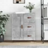 vidaXL Sideboards>Skänk betonggrå 69,5x34x90 cm konstruerat trä