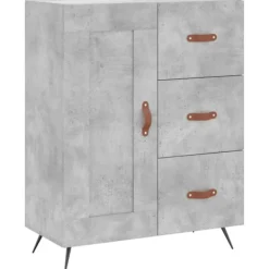 vidaXL Sideboards>Skänk betonggrå 69,5x34x90 cm konstruerat trä