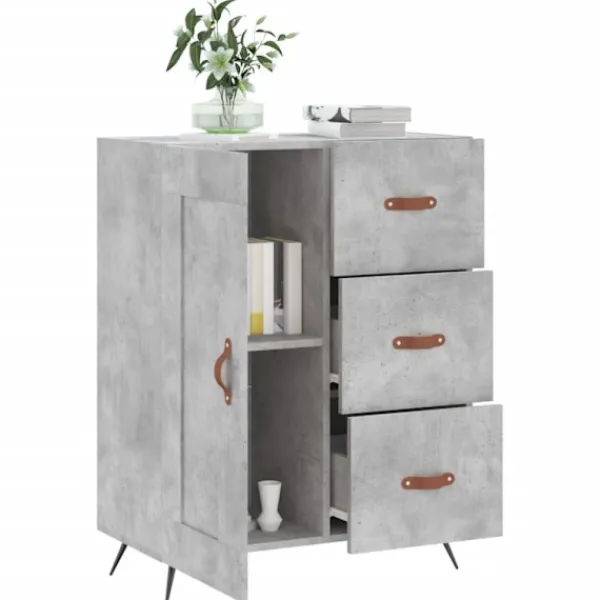 vidaXL Sideboards>Skänk betonggrå 69,5x34x90 cm konstruerat trä