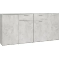 vidaXL Sideboards>Skänk betonggrå 160x36x75 cm konstruerat trä