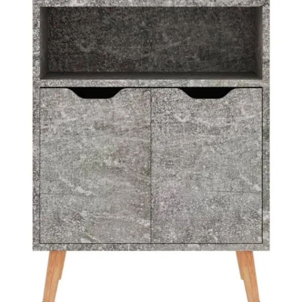 vidaXL Skåp>Skänk betonggrå 60x30x72 cm konstruerat trä