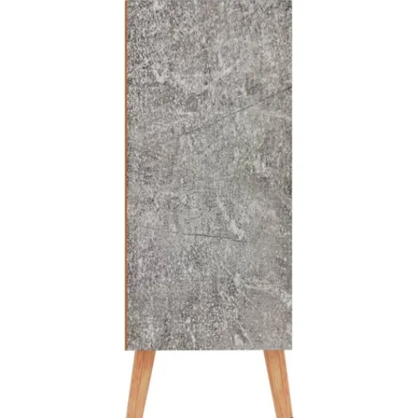 vidaXL Skåp>Skänk betonggrå 60x30x72 cm konstruerat trä