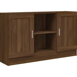 vidaXL Sideboards>Skänk brun ek 120x30,5x70 cm konstruerat trä