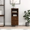 vidaXL Sideboards>Skänk brun ek 34,5x34x90 cm konstruerat trä