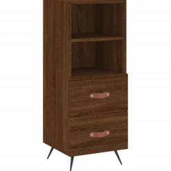 vidaXL Sideboards>Skänk brun ek 34,5x34x90 cm konstruerat trä