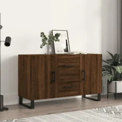 vidaXL Sideboards>Skänk brun ek 100x36x60 cm konstruerat trä