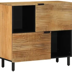 vidaXL Sideboards>Skänk brun 80x33x75 cm mango i massivt trä