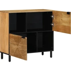 vidaXL Sideboards>Skänk brun 80x33x75 cm mango i massivt trä