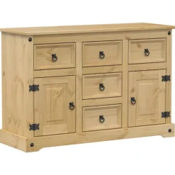 vidaXL Sideboards>Skänk Corona 112x40x75 cm massiv furu