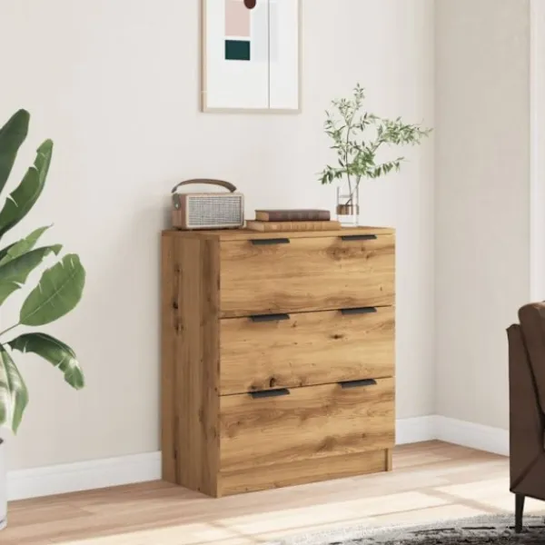 vidaXL Byråer>Skänk ek 60x30x70 cm konstruerat trä
